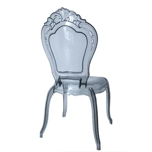 Belle chaise en résine transparente, fauteuil de nouvelle collection