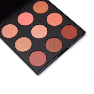 Palette de fard à joues professionnelle pour le maquillage du visage, 9 couleurs, kit de fard à joues à marque privée - Product Image 4