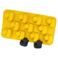 Nouveau moule à glaçons en silicone HY, thème fruits, formes étoile, pomme, banane, raisin, pour la préparation de glaces