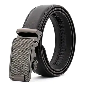 Mens Automatic Belt Custom Business Top Grain Genuine Leather Automatic Men Genuine Leather Belt