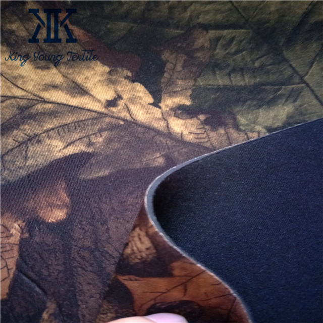 Фабричная камуфляжная Неопреновая ткань с принтом/Неопреновая ламинированная териленовая ткань/Камуфляжный неопрен из дуба mossy