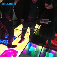 Tapis de danse LED interactif 3D à fusion liquide, couleur personnalisée, activé par le poids, pour usage routier et en jardin, indice de protection IP67, antidérapant