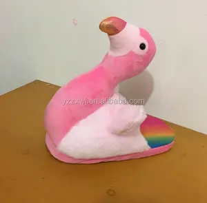 Süße rosa Flamingo Tier Plüsch Spielzeug Hausschuhe für Kinder Hausschuhe Plüsch Cartoon Vogel Schuhe Flamingo Pantoffel Home House Schuhe