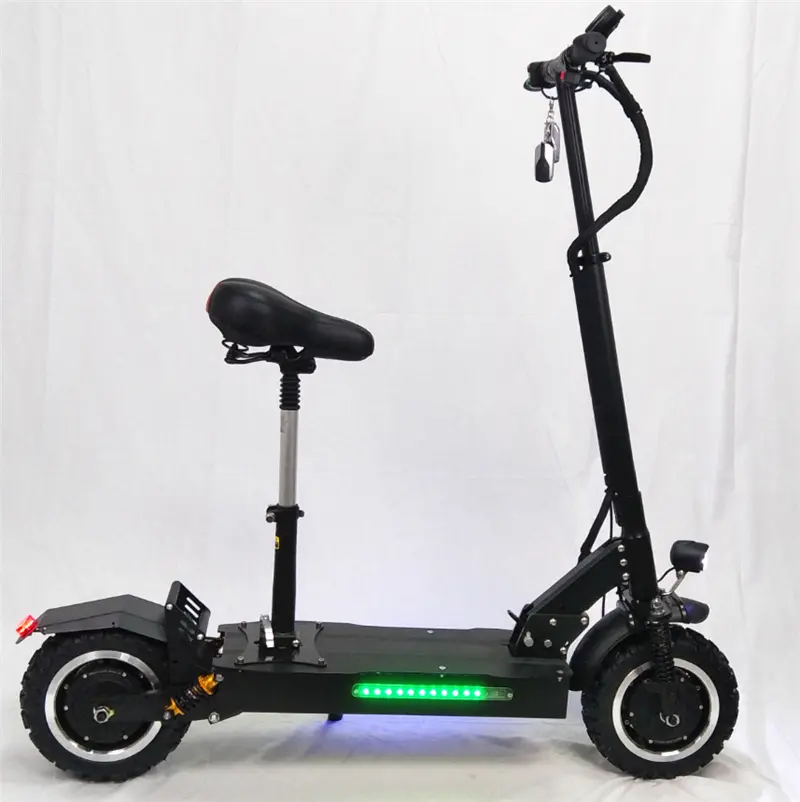 Yeni varış 3200 W 11 inç Kapalı Yol yağ lastik elektrikli motosiklet scooter Elektrikli scooter iyi sönümleme sistemi yetişkinler için