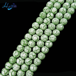Gros Coloré Verre Matériel Lâche Ronde Perles <span class=keywords><strong>Larimar</strong></span> - Product Image 4