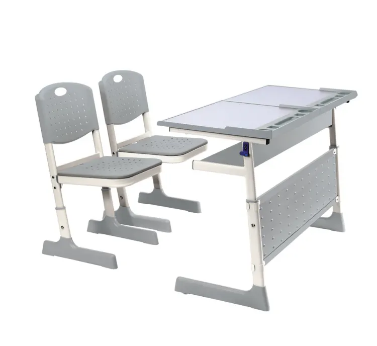 2018 Korean style school durable study table desk and chair sets