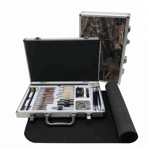 Universal Gun Cleaning Kit With Camouflage Pattern Deluxe Aluminium Carrying Case