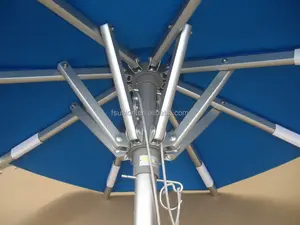 Двойная система шкива, алюминиевый садовый зонт