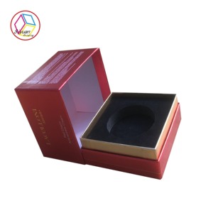 Boîte de base à couvercle ondulé en papier kraft personnalisée pour emballage cadeau pour nettoyant pour le visage, poudre libre, portefeuille et artisanat.