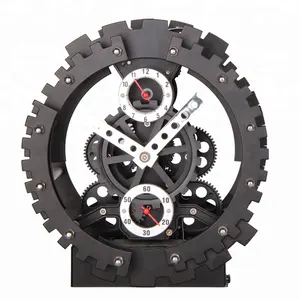 HY03C40 德国设计古董齿轮表时钟
