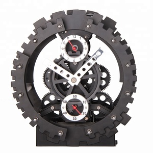 <span class=keywords><strong>Reloj</strong></span> <span class=keywords><strong>de</strong></span> <span class=keywords><strong>mesa</strong></span> con engranaje <span class=keywords><strong>antiguo</strong></span>, diseño alemán HY03C40 - Product Image 1