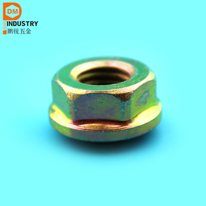 Tuerca de Seguridad <span class=keywords><strong>M16</strong></span> con Brida, Acero al Carbono con Acabado Zincado, Estándar DIN, Tuerca Hexagonal - Product Image 4