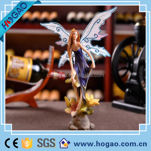 Délicat Violet Peint Résine Fée Figurines Gros Pour Jardins Don Et La <span class=keywords><strong>Création</strong></span> - Product Image 4