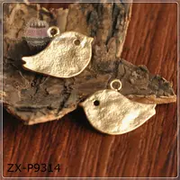Breloque en argent pendentif d'oiseau, breloque animaux, pendentif oiseau d'amour, oiseaux lovegood, ZX-P9314
