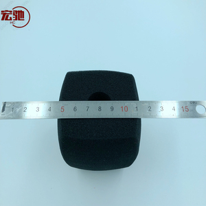 Copertura in Spugna Personalizzata Nera per <span class=keywords><strong>Microfono</strong></span> con Logo Floccato per Paravento <span class=keywords><strong>Microfono</strong></span> 2021 - Product Image 3