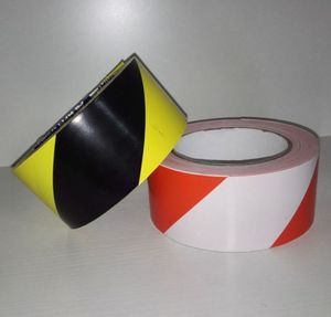 Nhà máy PVC 5S Vàng Đỏ Trắng Vinyl sàn an toàn đánh dấu dải băng với áp lực nhạy cảm dính cảnh báo sử dụng - Product Image 2