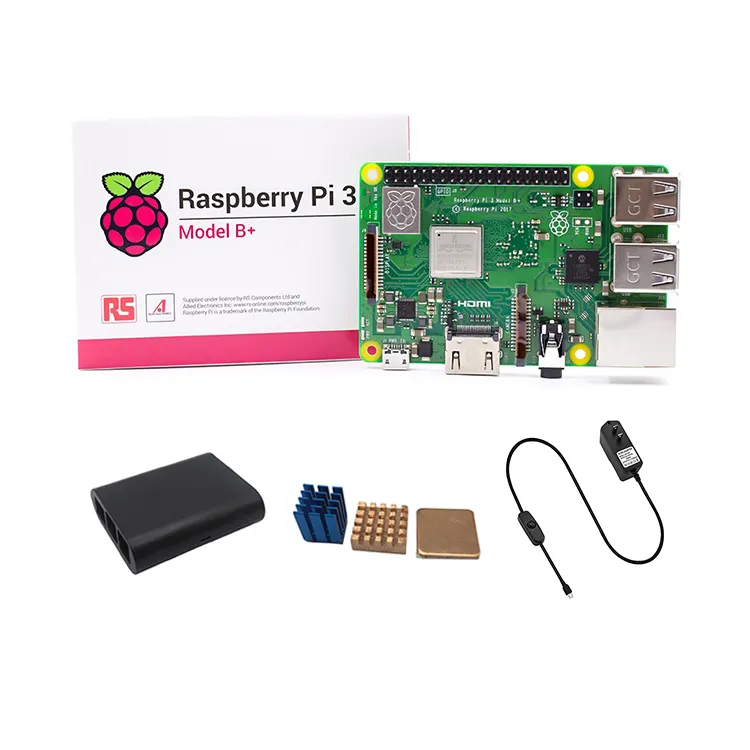 Стартовый комплект Raspberry pi 3 model b + Пластиковый корпус для теплоотвода