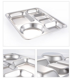 Dernière conception <span class=keywords><strong>hybride</strong></span> rectangle forme en acier inoxydable plateau de la restauration rapide pour un usage scolaire - Product Image 3