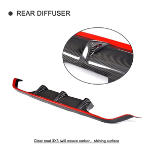 Personalizzato Rosso In Fibra di Carbonio M3 M4 Posteriore Lip Diffusore per <span class=keywords><strong>BMW</strong></span> F8x F82 F80 14-18 - Product Image 3