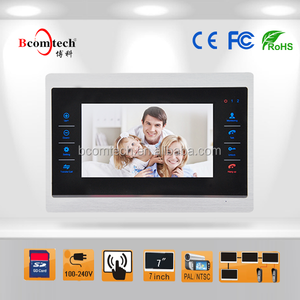 Sistema de intercomunicación de videoportero con pantalla táctil de 7 pulgadas, fácil instalación y control remoto con función de desbloqueo para villas - Product Image 2
