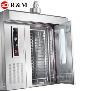빵집 판매 빵 굽기, 이탈리아 상업적인 8 16 32 64 쟁반 선반 회전하는 오븐 가격을 위한 가스 디젤 엔진 전기 산업 회전하는 오븐