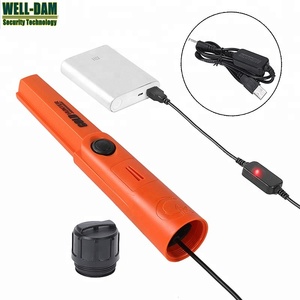Ücretsiz Kargo USB Şarj Edilebilir Pinpointer El Tipi Metal Dedektörü IP68 Derecelendirme 360 ​​Derece Algılama Işığı/Ses/Titreşim - Product Image 1