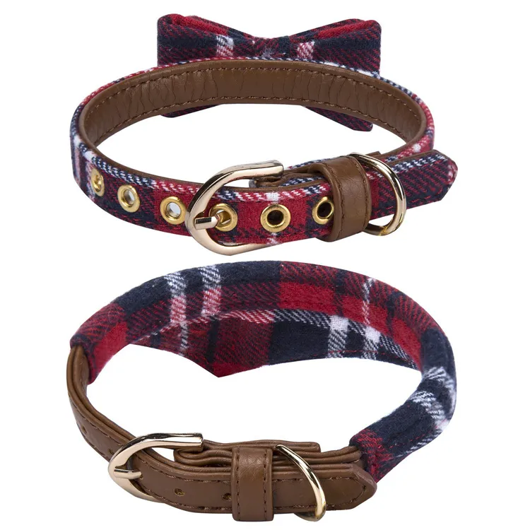 Best selling custom print dog accessories bow tie dog collar