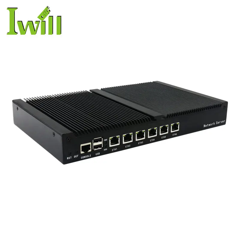 Mini pc linux server firewall pc 1U mini-itx motherboard for 6 LAN