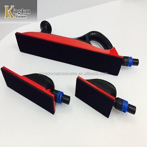 <b>Hand</b> Sander Block with Abrasive Strip Dust Extraction <b>Vacuum</b> Red and Black 70x198mm Paint Removal Abrasive Tools - Product Image 1