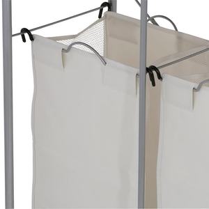 Chariot à linge pliable avec planche à repasser, sacs à linge et 4 roues - Product Image 5