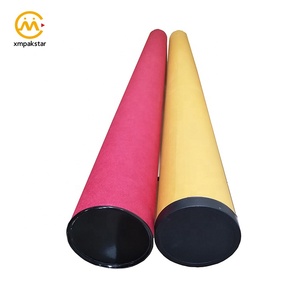 De tiempo de cartón grande cartel rollo de tela de papel de embalaje de caja de <span class=keywords><strong>tubo</strong></span> con tapa diferente - Product Image 2