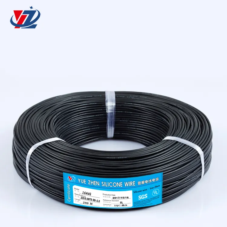 Cable eléctrico de silicona, Cable de Color Cooper, 16awg, 1,26 sq mm, muestra gratis