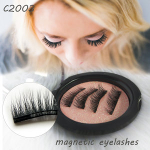 2018 Tendances 3d Aimant Réutilisables Faux Cils Unique/double Magnétique Cils - Product Image 6