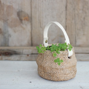 Vente en gros de pots de fleurs en ciment avec poignée en <span class=keywords><strong>bambou</strong></span> pour la décoration intérieure, bon <span class=keywords><strong>prix</strong></span> pour le jardinage. - Product Image 4