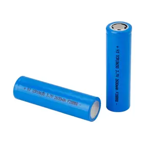 Batterie lithium-ion, 18650, pour éclairage de vélo, 3.7V, 1500/2000/2600/3000mah