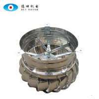 Ventilateur de toit à turbine circulaire à énergie éolienne en acier inoxydable sans alimentation