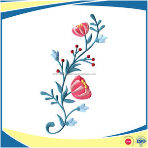 เหล็กบนแพทช์เย็บปักถักร้อยดอกไม้Applique - Product Image 3