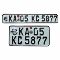Nouveau prix usine – Plaque d'immatriculation de voiture en métal de style européen pour l'Arabie Saoudite, design pour moto et voiture