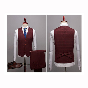Traje de tres piezas moderno a medida para traje de pantalón formal - Product Image 2