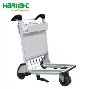 High Quality Airport Passenger Luggage Trolley With Hand Brake For Baggage