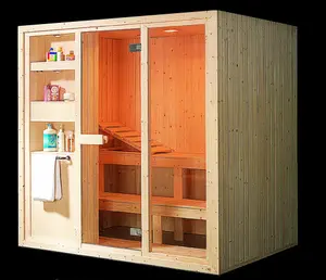 침실 가구 Hemlock/레드 삼나무/가문비 나무 단단한 나무 공장 가격 전통적인 사우나 룸