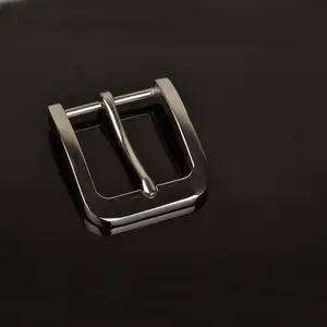 Leather Craft Hardware Pin Brushed Stainless Steel 38mm Belt Buckle