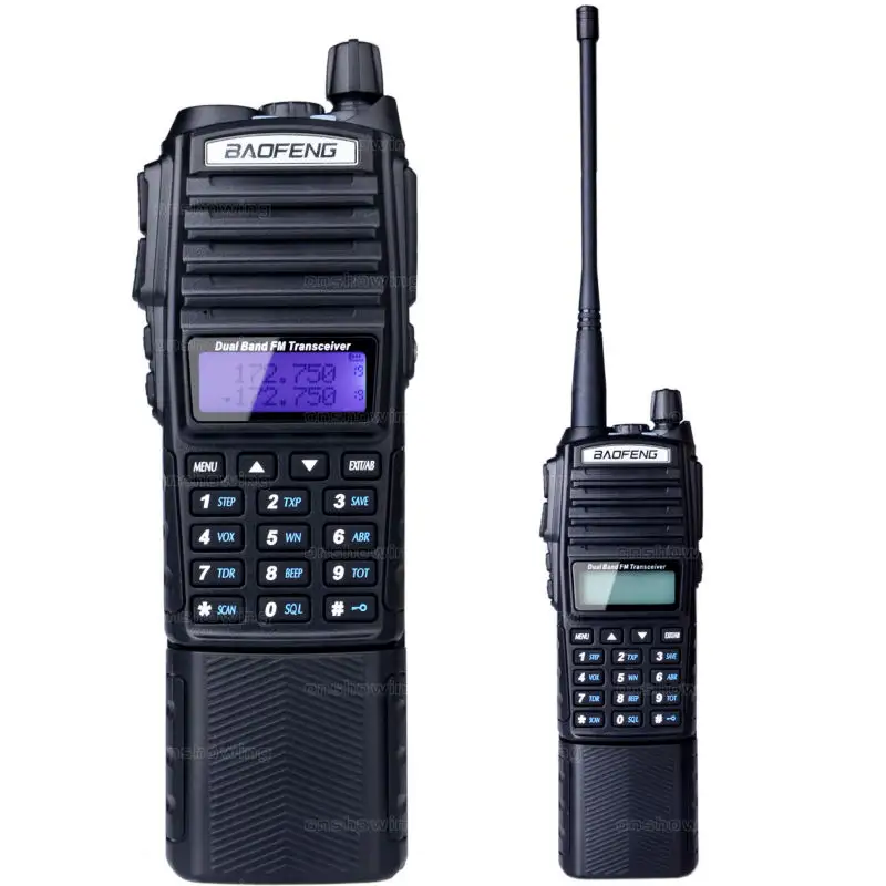 10W BAOFENG UV-82 UHF/VHF ثنائي الموجات جهاز لاسلكي محمول مع عالية الطاقة والبطارية راديو