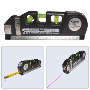 Nouveau niveau laser <span class=keywords><strong>pas</strong></span> <span class=keywords><strong>cher</strong></span>, mètre de mesure horizontale et verticale, ruban de mesure de 8 pieds, aligneur - Product Image 2