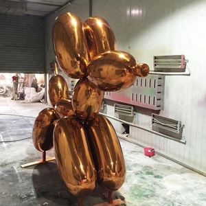 Escultura Moderna de Perro Globo en Metal, Decoración para Escaparate, Escultura de Animal en Acero Inoxidable - Product Image 6