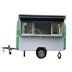 Prezzo 2024 a buon mercato di buona qualità mobile pizza food cart per snack macchina cibo rimorchio con parasole e tenda da sole