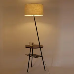 İskandinav dikey klasik ayakta ışıklar Modern kumaş Metal zemin lambası kumaş zemin lambası otel