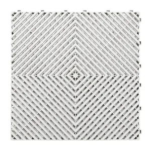 Interlocking Garage Floor Mat Anti Slip Car Wash Pp Plastic Flooring Garage Tile PP for Rubber Mat Garage Floor Covering 18mm