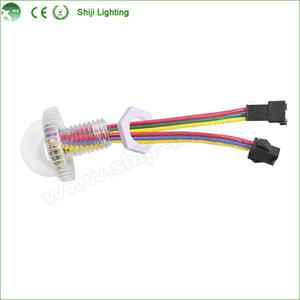 Chất lượng cao IP67 không thấm nước ucs1903ic ws2811 DC12V <span class=keywords><strong>5050</strong></span> SMD <span class=keywords><strong>pixel</strong></span> <span class=keywords><strong>LED</strong></span> 19mm/14mm lỗ 26mm <span class=keywords><strong>pixel</strong></span> PVC cho cảnh quan điểm đèn - Product Image 2