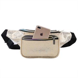 Großhandel Goldene Hologramm Trendy Bum Taschen Taille Tasche PU Für BBQ Party Prom - Product Image 1